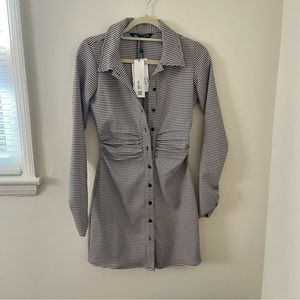 Retro-Printed ZARA Shirt Dress